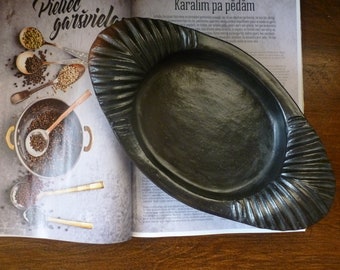 Black ceramic bowl - Fair trade Norge - handmade.