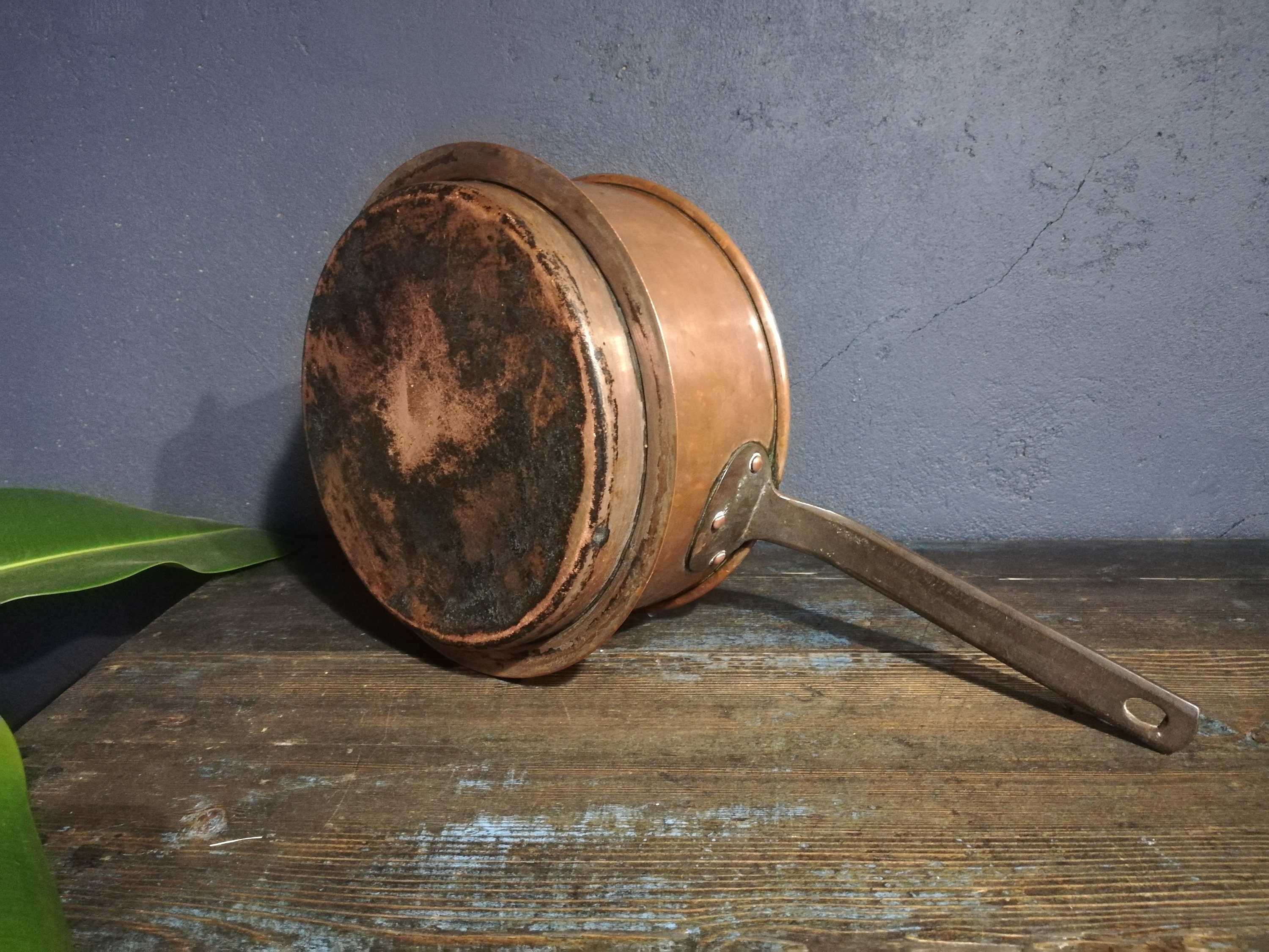 アンティーク　巨大な銅鍋 アンティークの大きくて重い銅鍋 - Etsy 日本