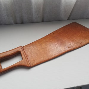Antique Large Size Scandinavian Knife for Harvesting of flax-Beautiful Handmade-Natural Wooden