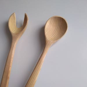 Set of 2 Wooden Salad Spoon