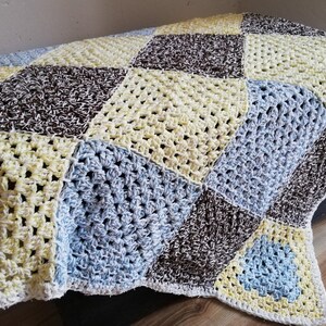 Vintage Crochet Coperta - Piazza della Nonna - Coperta Afghana