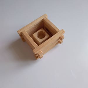 Houten kandelaar, Vintage Natuurlijke Houten Kandelaar, Traditionele Zweedse folk Candle holderj, Scandinavische Christmas Holidayo Home Decor
