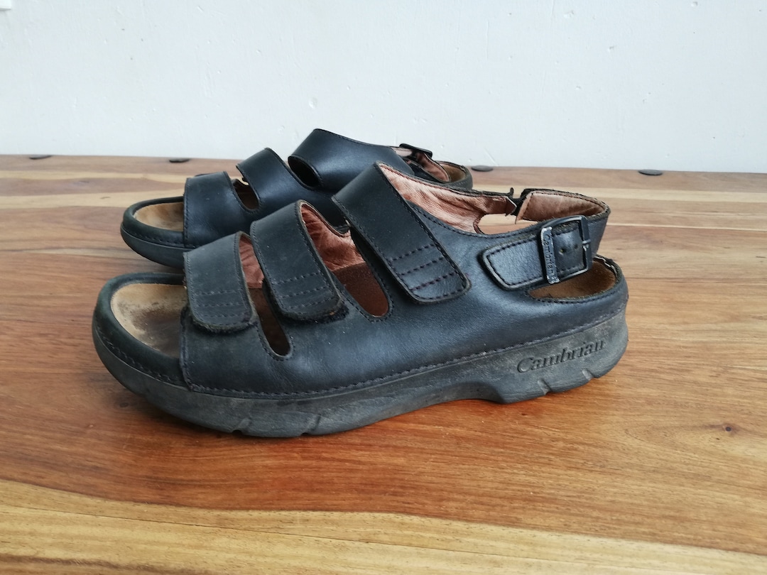 Womens Orthopaedic Footwear / Cambrian / Black Leather Sandals Etsy UK