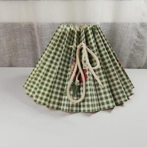 Fluated Checkered Lampshade Vintage item
