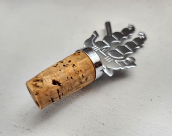 Chrome Wine Bottle Stopper By Ship