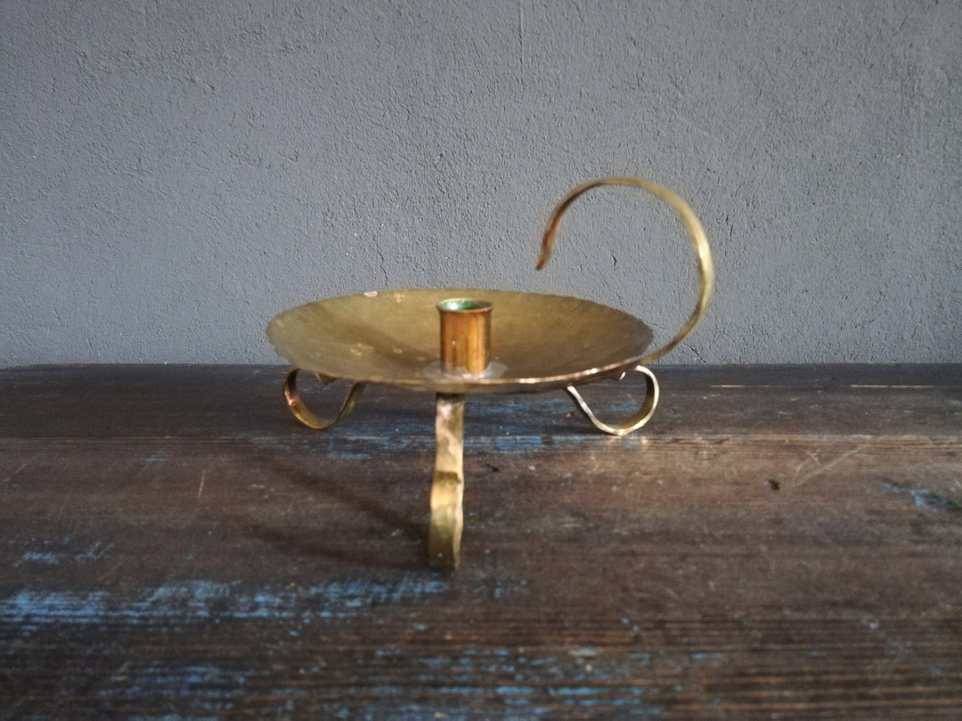 Brass Portable Candle Holder Etsy