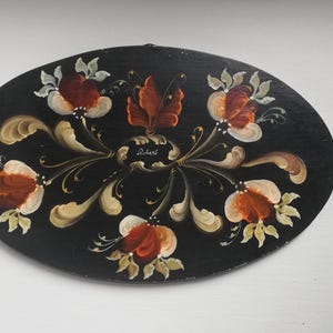 Norwegian Rosemaling Wall decor - Hand Painted