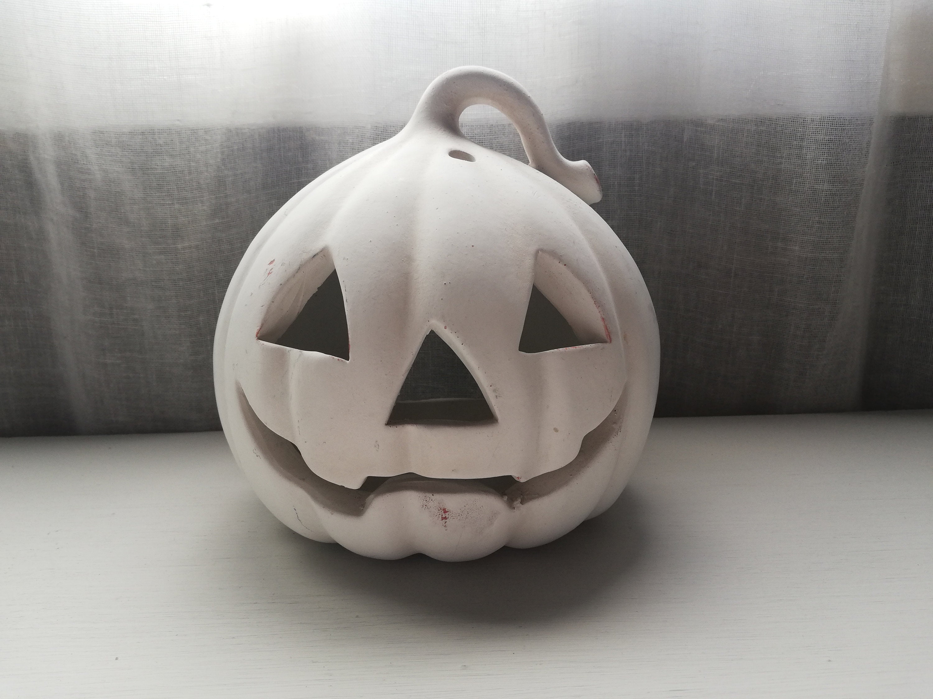 Kürbiskerzenhalter Aus Harz - Halloween Deko 6,5x6,5x12,5 Cm Mit Rutschfester Basis