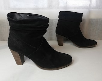 Cellini Women's Black Suede Boots - Size EU 42, US 10.5, UK 8.5