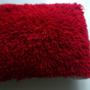 Red decorative pillow