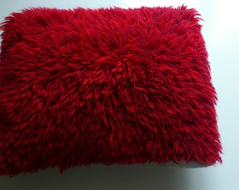 Red decorative pillow