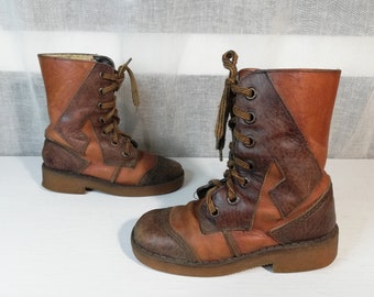 Childrens RANGER Boots  - Brown leather  Size 32