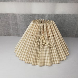 Beige Fluated Lampshade Vintage item