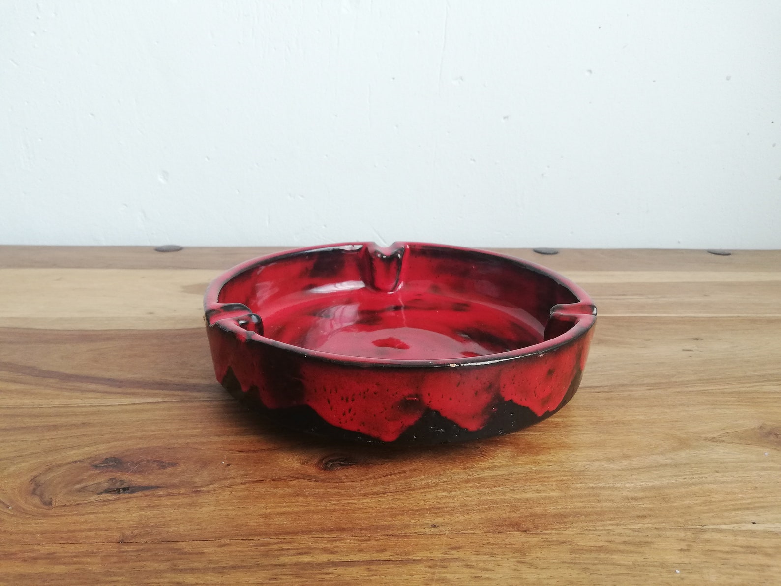 Italian Pottery Ashtray Mid Century Ashtray Italy Large Size Etsy UK