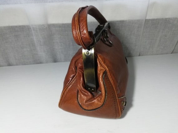 70s Womens Handbags Brown Leather Bag -  UK