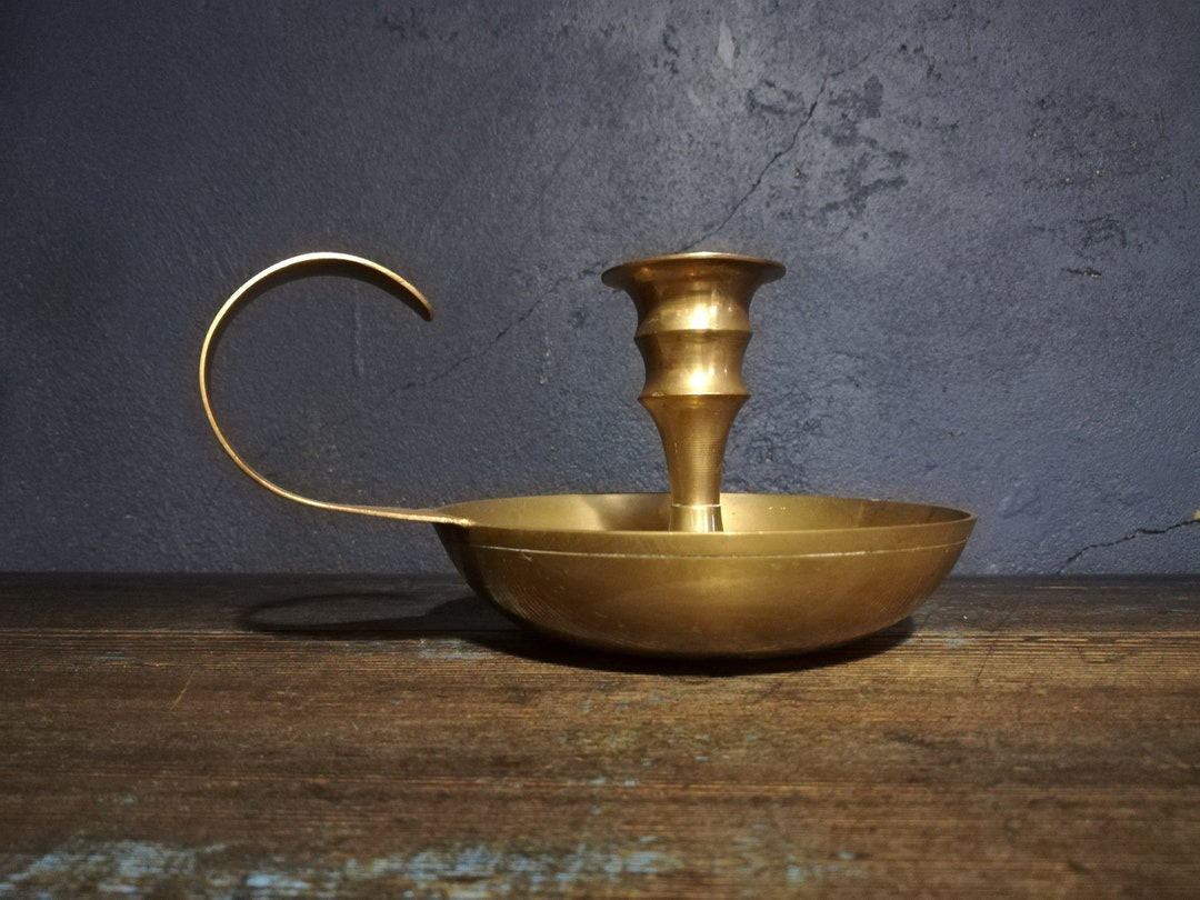 French Brass Candle Holder Portable Candle Holder Etsy
