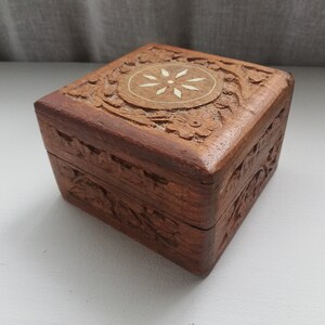 Carved Wooden box