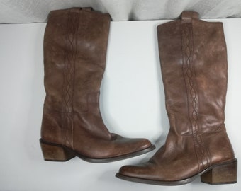 Brown Leather Women’s Boots  - Size EUR 37 , US 6.5 , UK 4.5