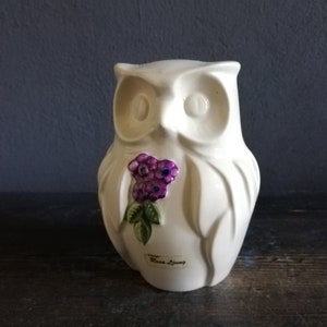 White Ceramic Owl Figurine - Design: Rosa Ljung