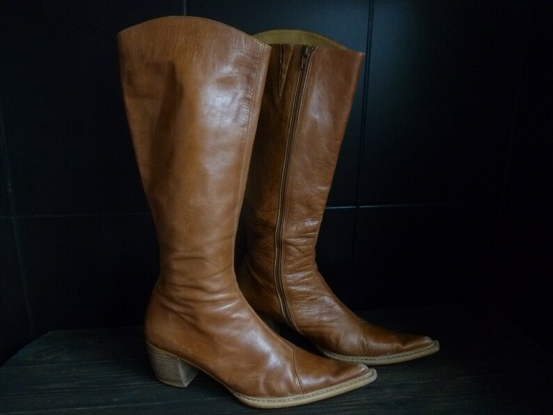 leather cowboy boots uk