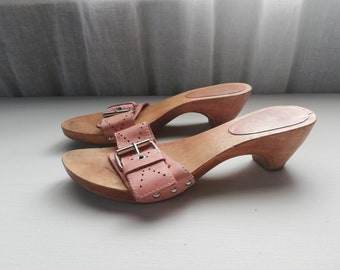 Leather Mules. Size - EUR 37, US 7, UK 5