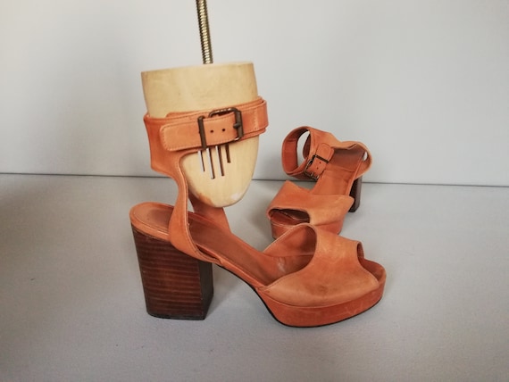 JANTE 90s Eur 38 UK 5.5 Vintage Platform shoes Size US 7.5