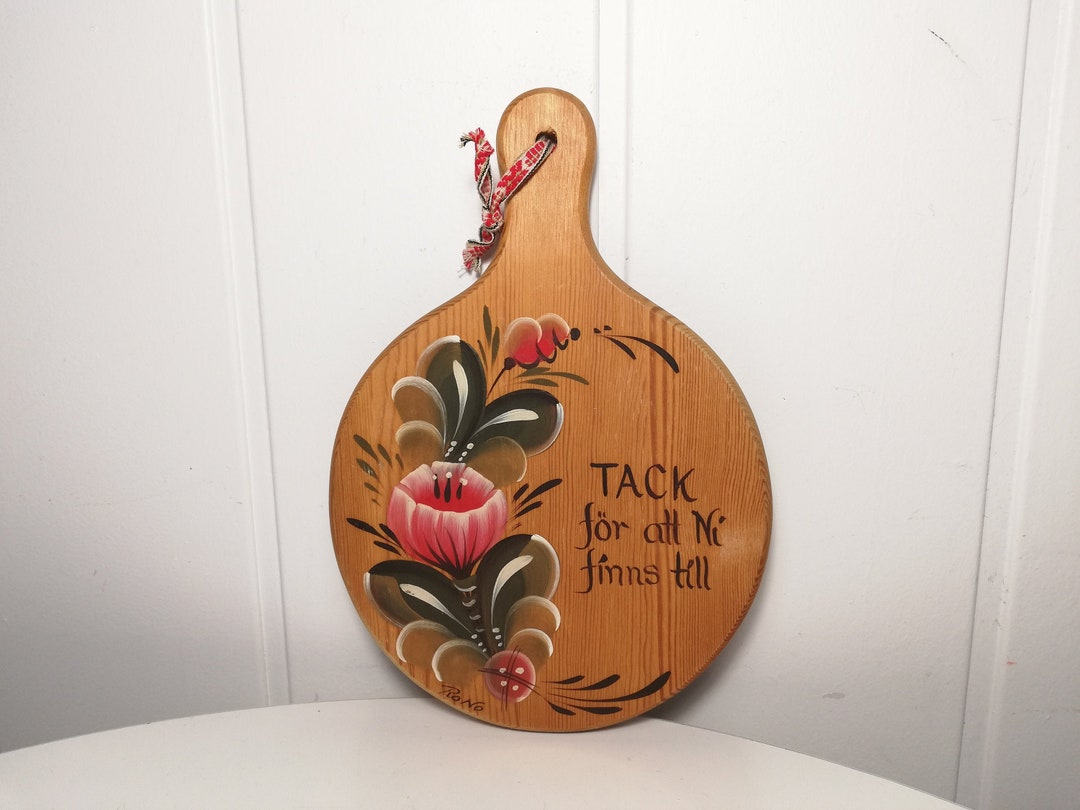 Image showcasing Scandinavian Wooden Wall Decor-rosemaling - Etsy