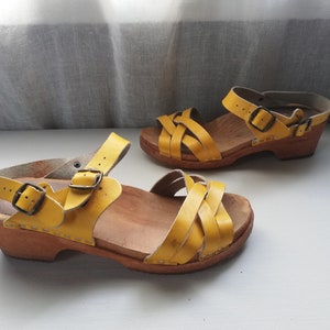 Vintage Clogs Sandals Sweden -  Size EUR 40 US 9, UK 7