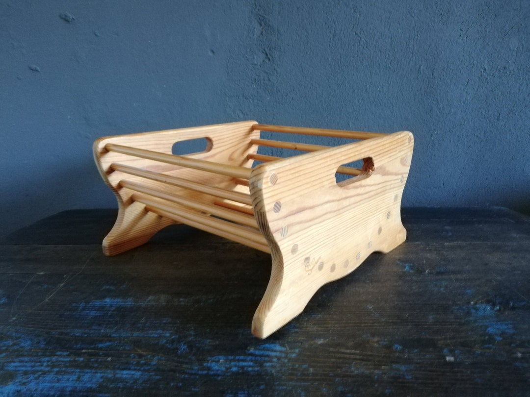 Wooden Basket Fruit Basket Table Decor Etsy