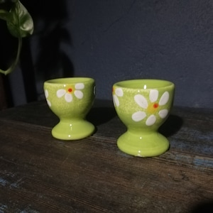 A pair Green Egg Cups