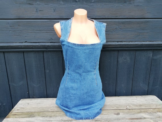 Denim Dress, ASOS Size US 6, UK 10, Eu 38 - Vintage Item - Etsy Israel