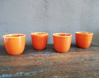 BodaNova mugs - Set of 4 Orange Mug. Made in Sweden