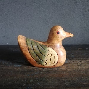 Vintage Wooden Duck Hand carved