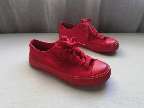 Red Sneakers Vty Size Eur 37 6.5 4.5 - Denmark