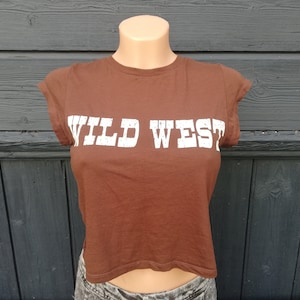 Womens Brown T shirt  - Size S  - Vintage item
