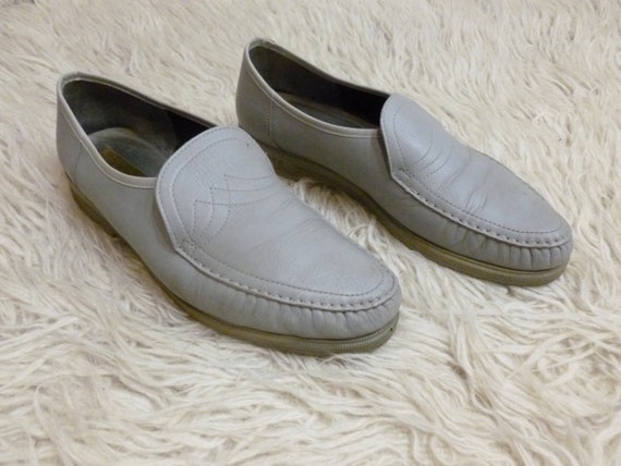 Men's leather shoes. Finnish design - Vintage. Size 45, US 12 , UK 11.