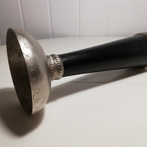Norwegian wooden With Tin Candle Holder,