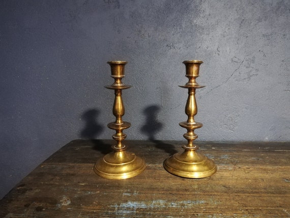 スクルツナ　真鍮製キャンドルホルダー3個セット スクルツナ 真鍮製キャンドルホルダー3個セット スクルツナ】金真鍮