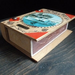 Wooden Match Box Cover - Valkeakoski - Finland.