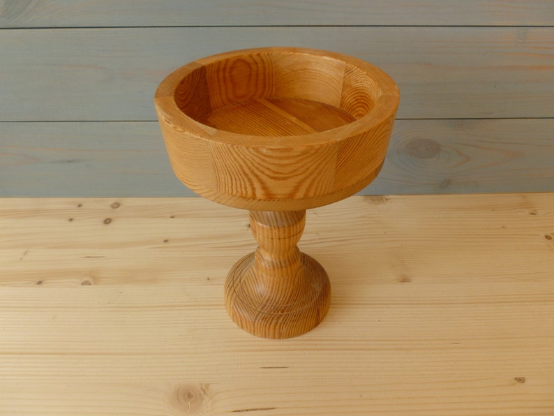 table centerpiece jewelers Pedestal bowl Wooden Pedestal bowl