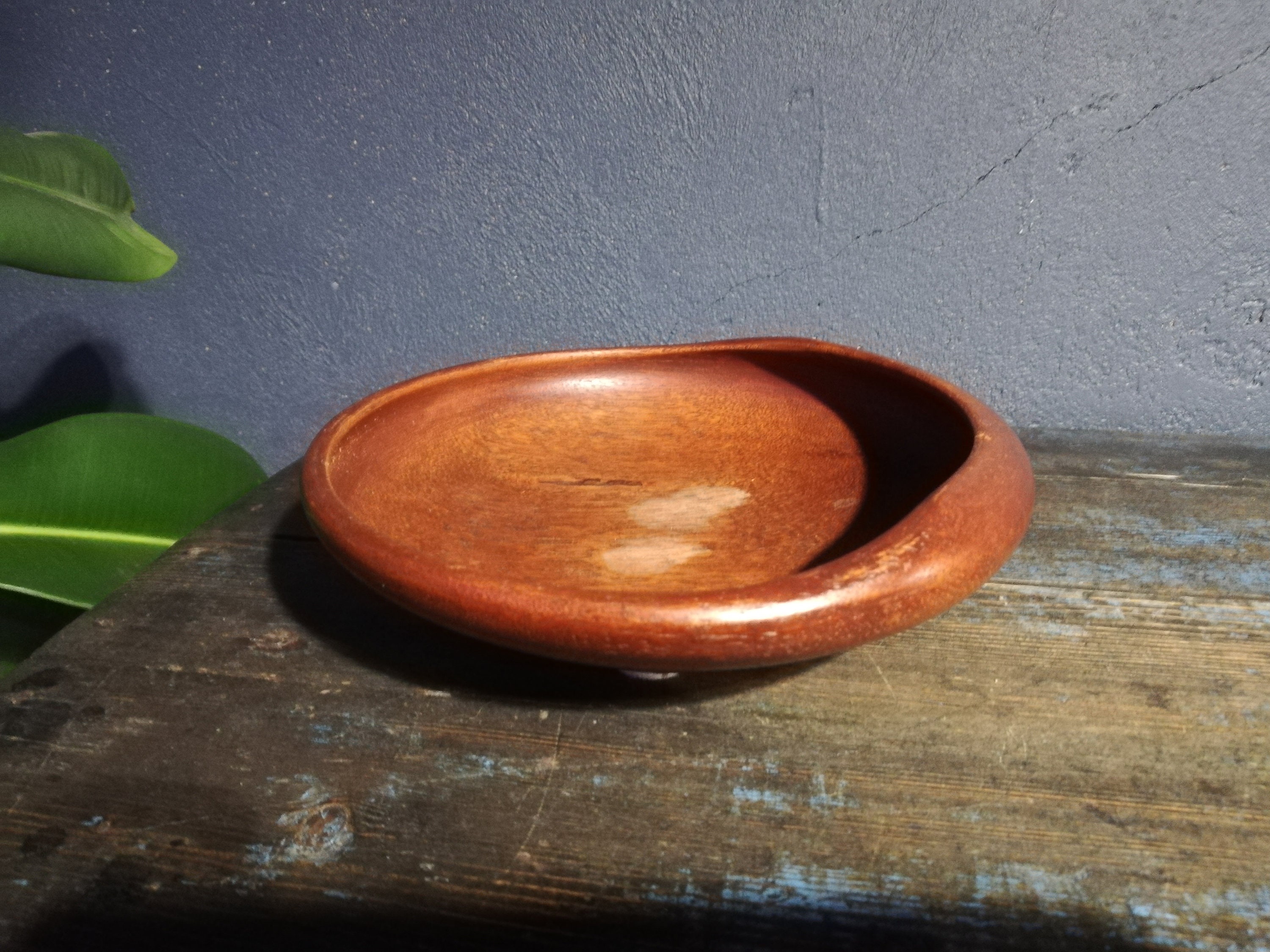 Danish Modern Mid Century Teak Wood Bowl Serving Tray Etsy