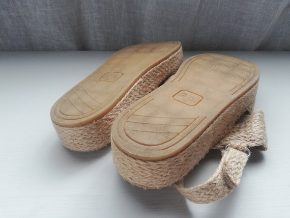 Zara jute clearance platform sandals