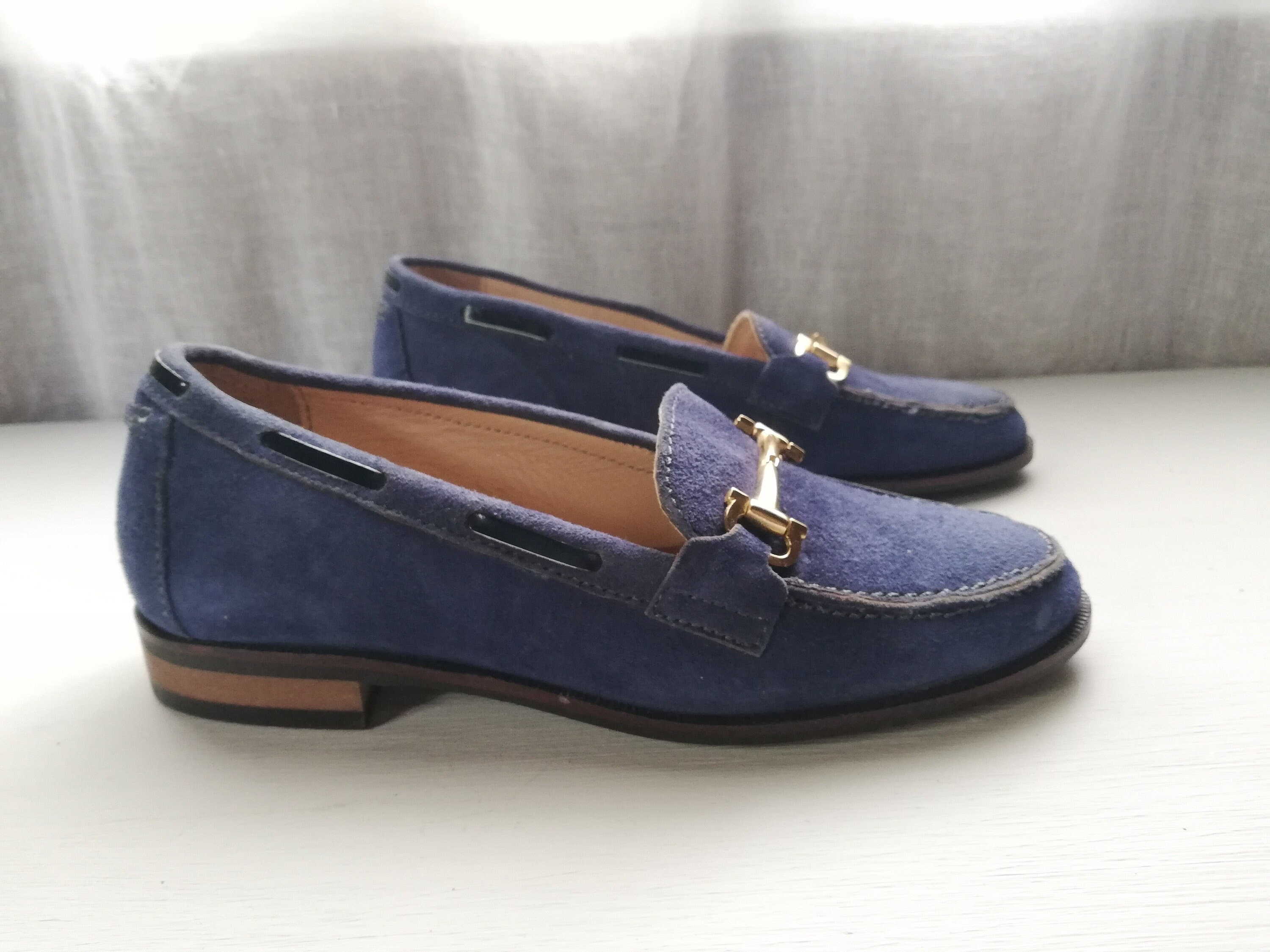 Blue Women's Shoes Leather Size Eur 36 US 6 UK 4 Etsy
