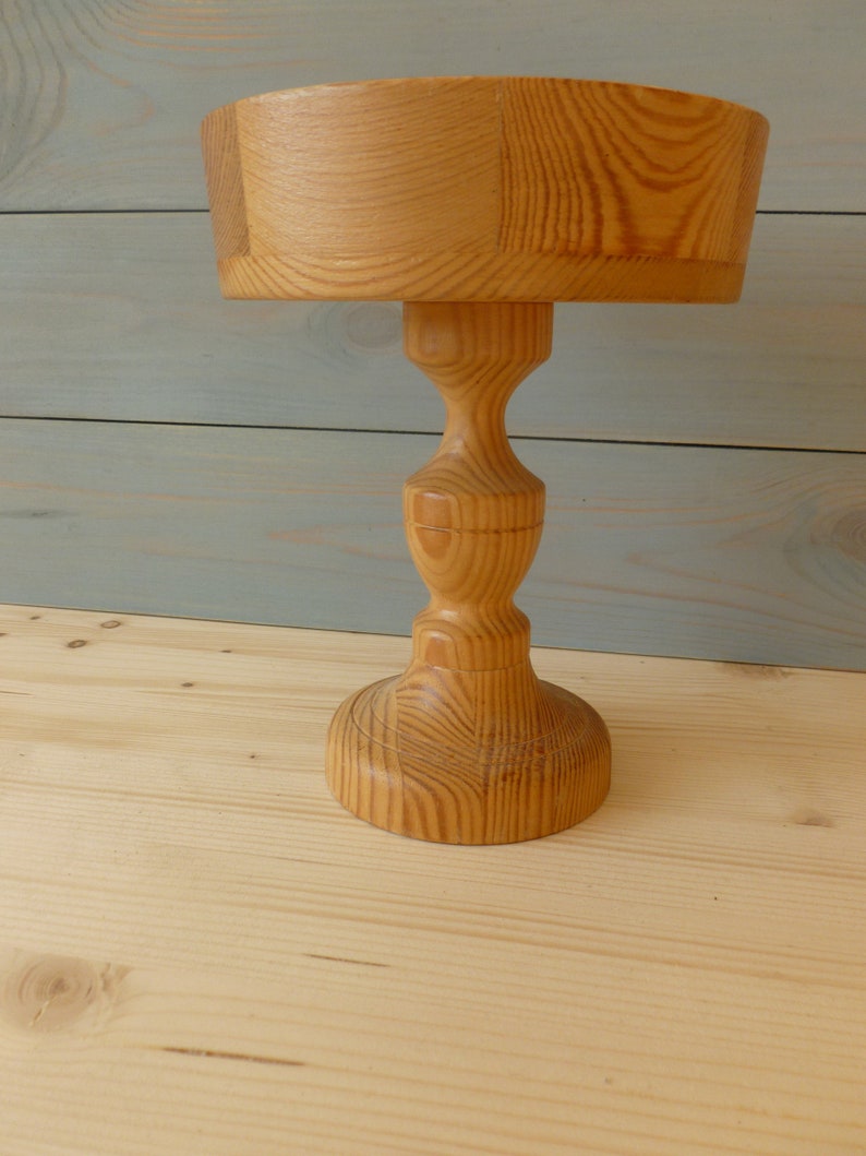table centerpiece jewelers Pedestal bowl Wooden Pedestal bowl