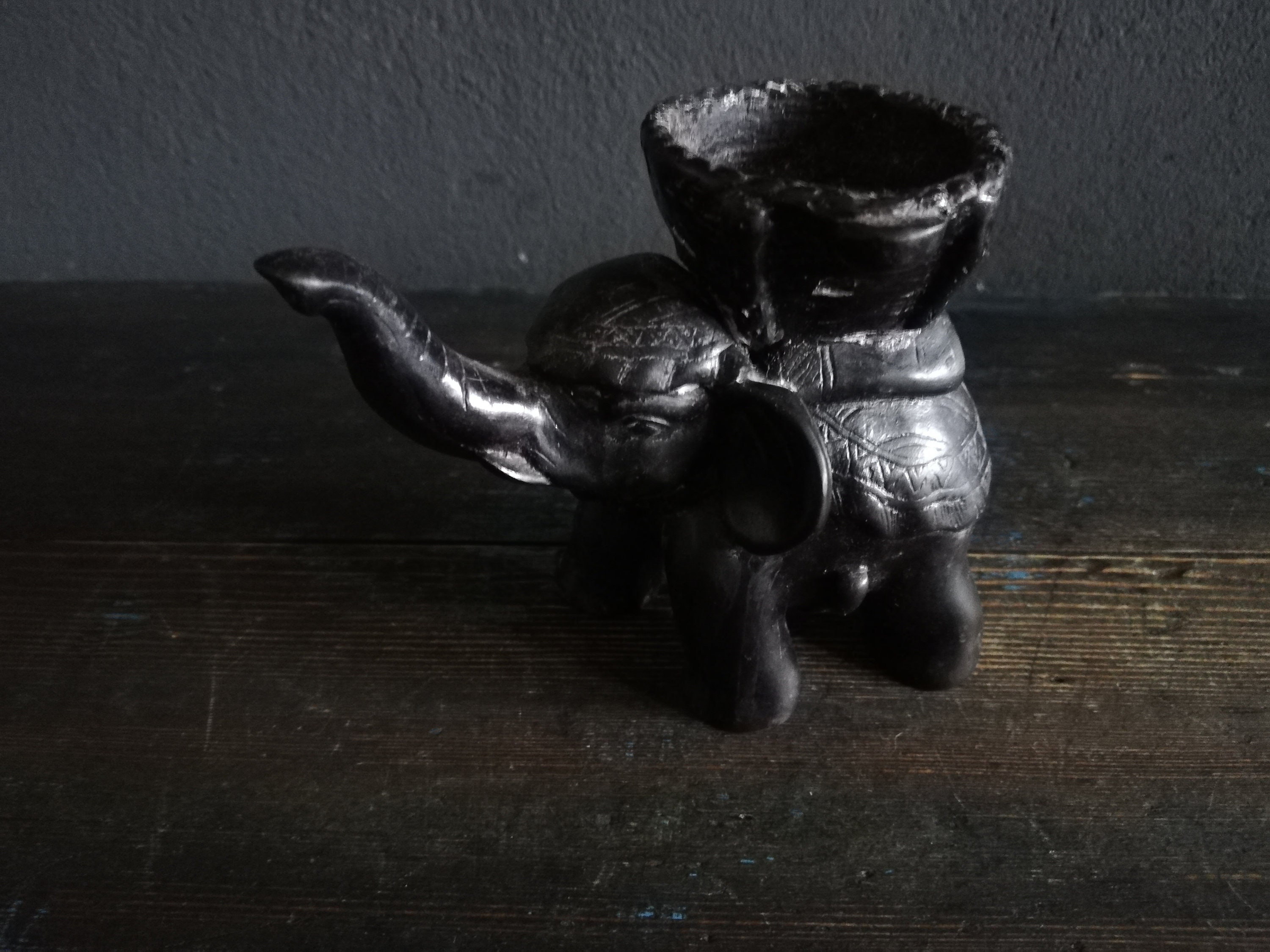 Elephant Candle Holder Vintage Home Decor Etsy