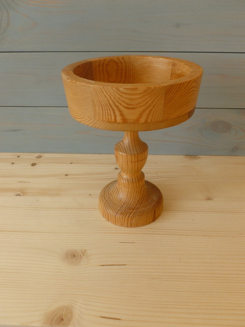 table centerpiece jewelers Pedestal bowl Wooden Pedestal bowl