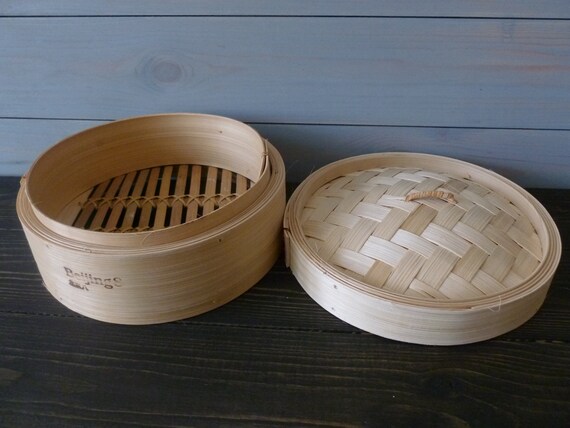 竹製蒸し器：中華まん・饅頭（直径7.8インチ） - Etsy 日本