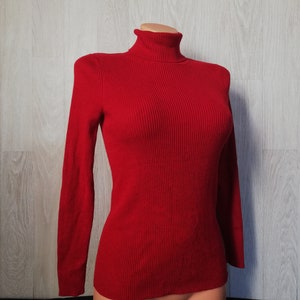 Maglione dolcevita rosso Martks Spencer - Taglia 36 EUR / S / UK 10