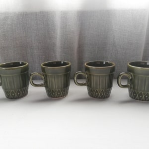 Stavangerflint Norway Green Espresso Mugs Vintage items