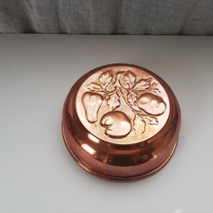 Vintage Copper Baking Pan, Copper Form. Decorative Wall Hanging. zdjęcie 3